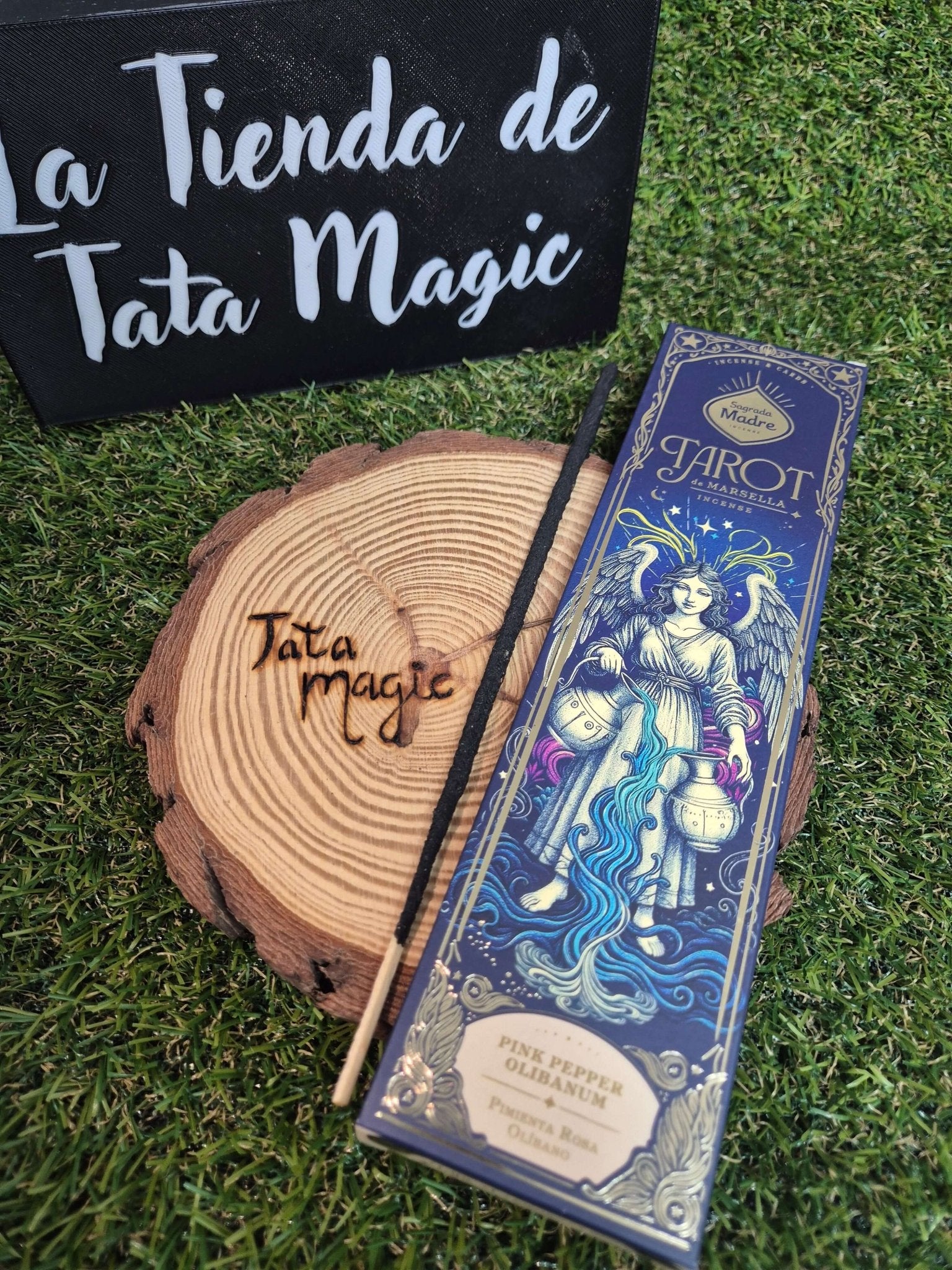 Incienso Tarot de Marsella de Sagrada Madre - Pimienta Rosa y Olíbano Tienda esotérica Málaga - La Tienda de Tata Magic: tienda Esotérica en Málaga